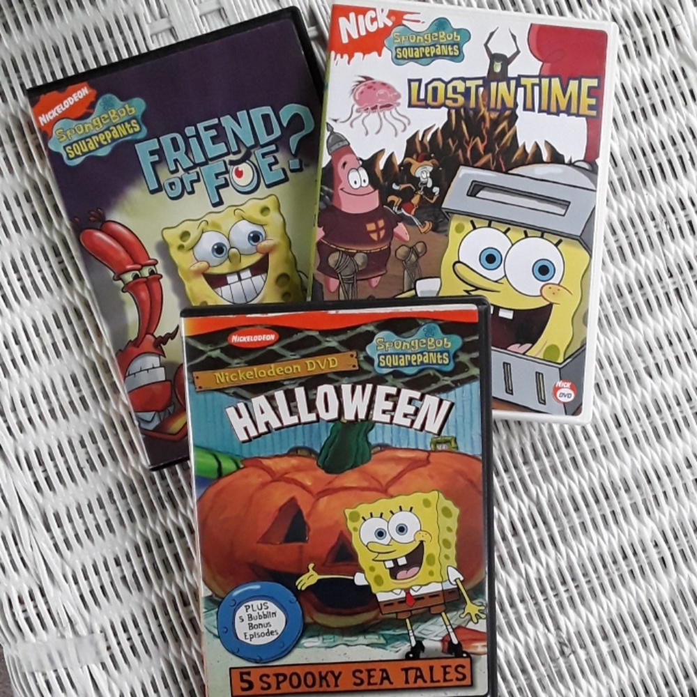EUC 3 Nickelodeon Spongebob Squarepants DVDs